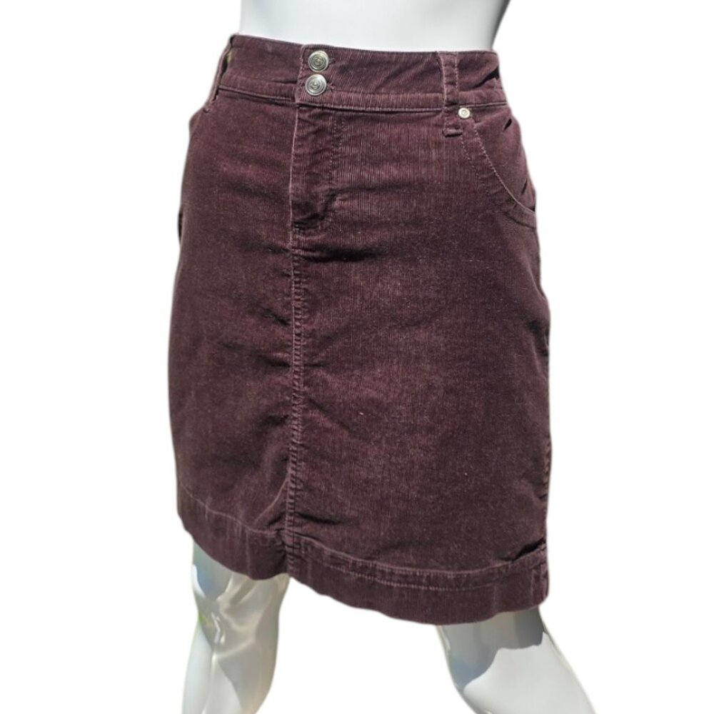 COPPER KEY Brown Corduroy Mini Skirt sz 7